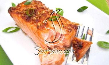 طريقة عمل السلمون بالصويا صوص