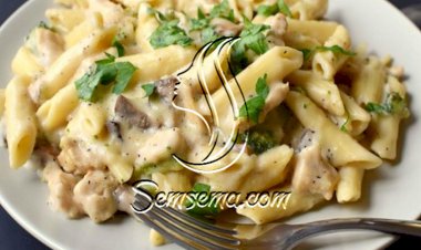 طريقة عمل الباستا البيضاء بالدجاج‎