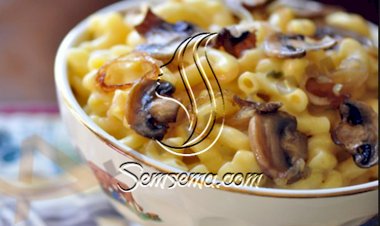 طريقة عمل مكرونة بالمشروم والصوص الابيض