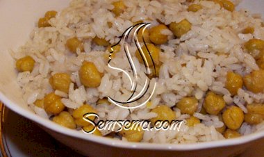 طريقة عمل رز بالحمص