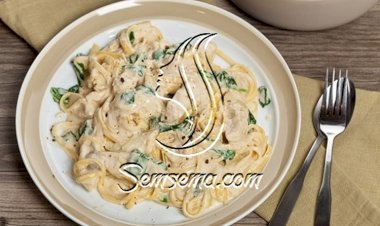 طريقة عمل المكرونة بالكريمة البيضاء