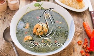 طريقة عمل الملوخية بالجمبري