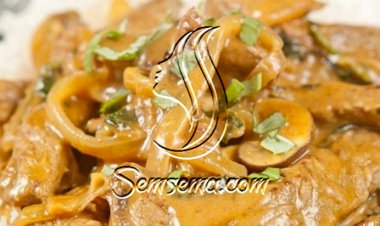 طريقة عمل اللحمة المحمرة بالصوص