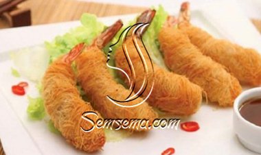 طريقة عمل جمبري ملفوف بالكنافه