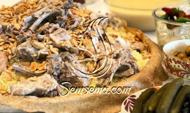 طريقة عمل المنسف بدون الجميد