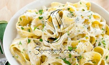 طريقة عمل مكرونة بالوايت صوص بدون فراخ