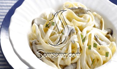 طريقة عمل الباستا بالكريمه والجبن