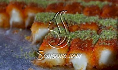 طريقة عمل كنافة اصابع بالقشطة