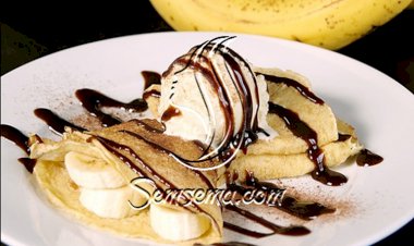 طريقة عمل الكريب الحلو بالموز