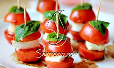 طريقة عمل سلطة الجبنة الموزاريلا