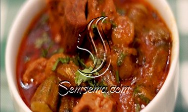 طريقة عمل البامية الخضراء باللحمة