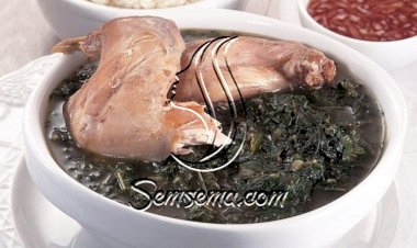 طريقة عمل الملوخية بالأرانب‎