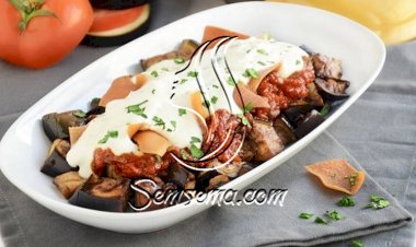 طريقة عمل فتة الباذنجان بالزبادي