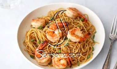 طريقة عمل نودلز صيني بالجمبري