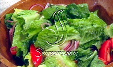 طريقة عمل السلطة الخضراء مثل المطاعم