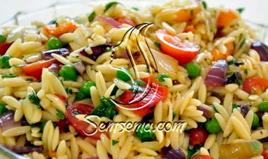 طريقة عمل سلطة معكرونة لسان العصفور