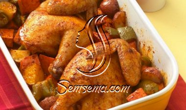 طريقة عمل تورلي الخضار بالفراخ