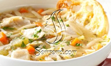 طريقة عمل شوربة لسان العصفور بالفراخ