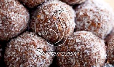 طريقة عمل كرات جوز الهند بالشوكولاته