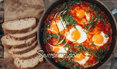 طريقة عمل المخلمة بالبيض و الطماطم