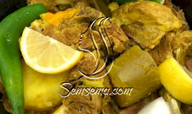 طريقة عمل الرقش باللحم