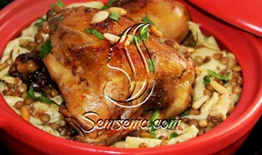 طريقة تحضير الرفيسة المغربية بالدجاج البلدي