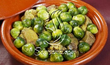 طريقة عمل طاجين اللحم بالمكور الصغير