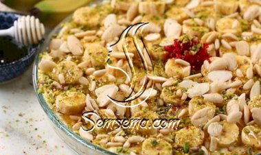 طريقة عمل ليالي لبنان بالسميد الناعم