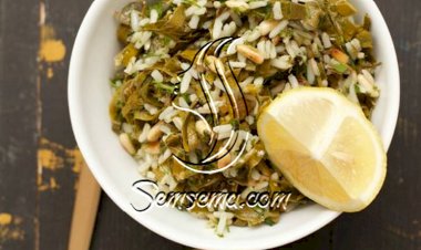 طريقة عمل سلطة ورق العنب بالرز