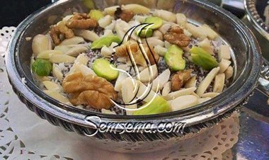 طريقة عمل الكراوية بالسميد