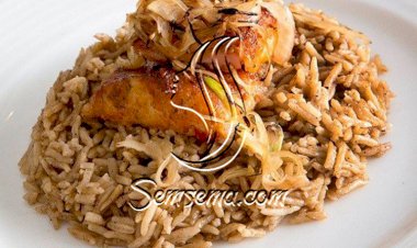 طريقة عمل رز الصيادية البني بدون سمك