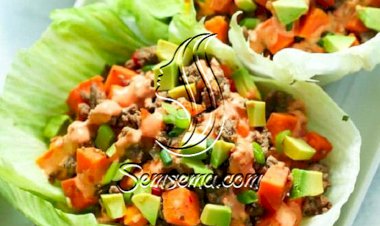 طريقة عمل لفائف الخس