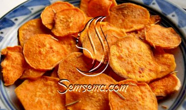 شيبس البطاطا الحلوة المقرمشة