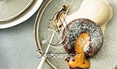 طريقة عمل الكب كيك بحشوة الكراميل