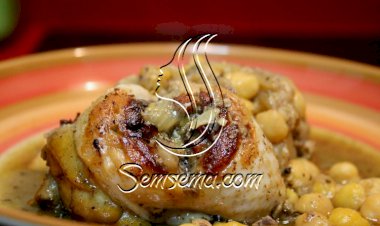 طريقة عمل برغل بالحمص والدجاج