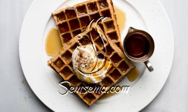 طريقة عمل الوافل الهش بالقهوة