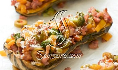 طريقة عمل قرع محشي بالفرن