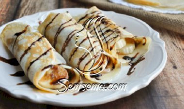 طريقة عمل الكريب بالشوكولاته والموز