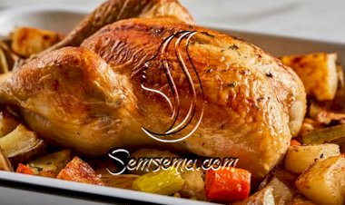 طريقة عمل الدجاج المشوي مع الخضار بالفرن