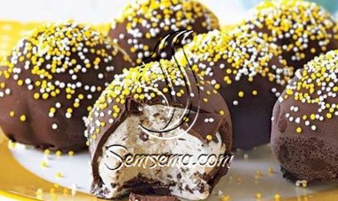 طريقة تشكيل كرات الايس كريم