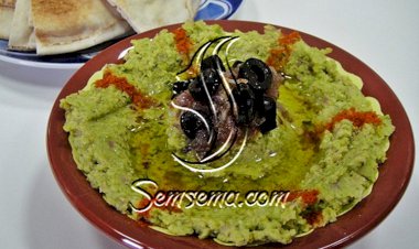 طريقة عمل متبل الفول الاخضر العراقي