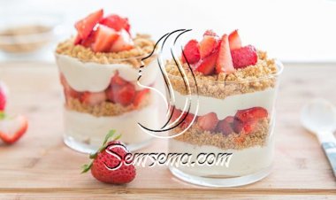 طريقة عمل حلى الكاسات بالبسكويت المطحون