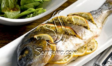 طريقة عمل سمك الدنيس بالزيت والليمون