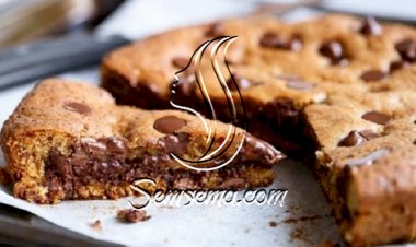 طريقة عمل كيكة الكوكيز بالنوتيلا