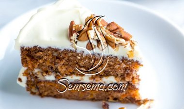 طريقة عمل كيكة الجزر والجوز