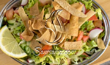 طريقة عمل الفتوش السوري بدبس الرمان