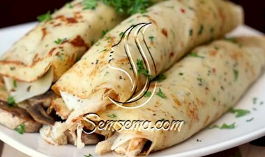 طريقة عمل كريب مالح بالدجاج