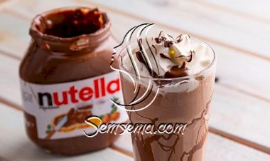 طريقة عمل ميلك شيك النوتيلا المثلج