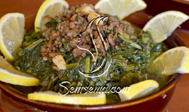 طريقة عمل السبانخ مع الارز واللحمة المفرومة