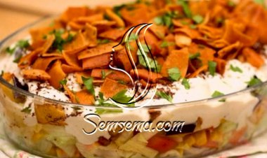 طريقة عمل سلطة المقالي بالزبادي